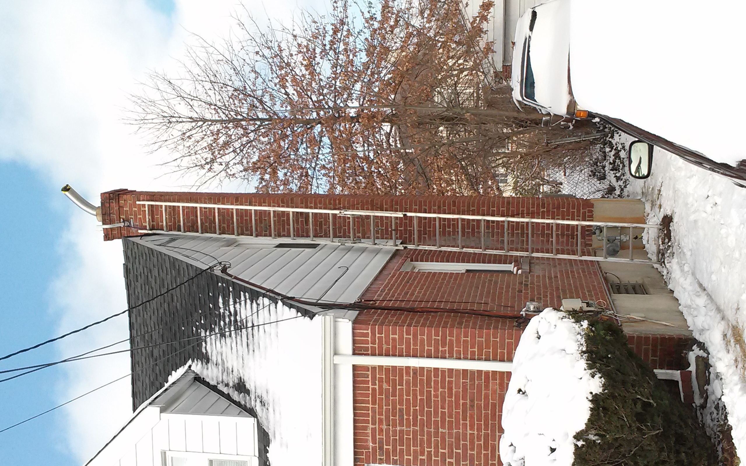 Stainless steel chimney liner installation in Franklin Square, NY